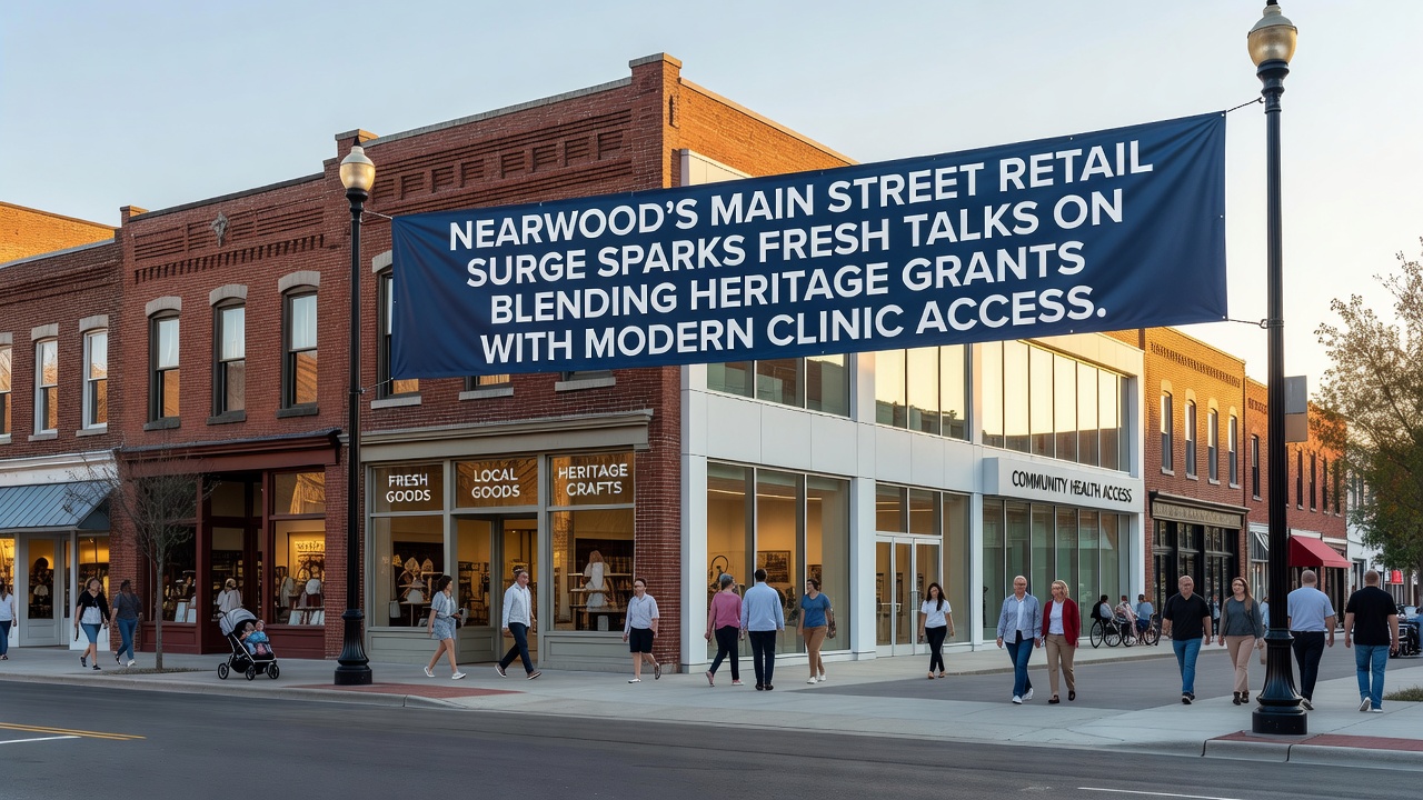 Nearwood's Main Street Retail Surge Sparks Fresh Talks on Blending Heritage Grants with Modern Clinic Access